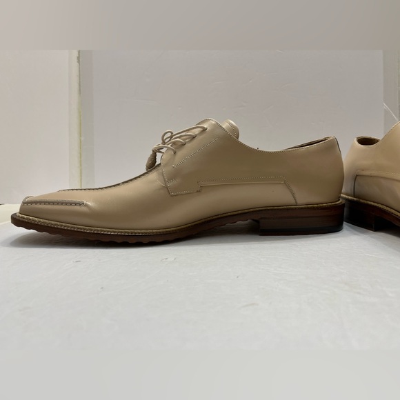 Mezlan Mens Beige Derby Shoes(Made in Spain) Size 12 - Picture 7 of 16
